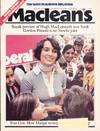 Maclean&#39;s Canada&#39;s National Magazine August, 1974 - featuring &quot;Margaret Trudeau&quot; on Cover - Bette Stephenson, Mainstrreams, Gordon Pinsent, Roller Derby, The Lumden Flood,  The Skipper:  Leonard Pertus, March 31, 1949 Newfoundland&#39;s Heritage Was Sold, +++