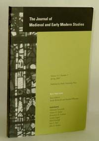 image of Journal of Medieval and Early Modern Studies, Volume 31, Number 2, Spring 2001; Open-Topic Issue