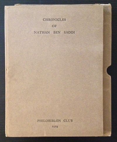 A Fragment of the Chronicles of Nathan Ben Saddi (Facsimile)