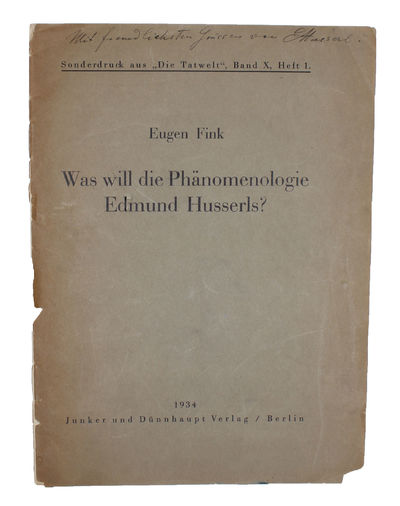 Was will die Phänomenologie Husserls? Sonderdruck…