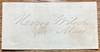Autographed clipped inscription of former Vice President Henry Wilson of Massachusetts. Wilson served as Vice President under President Ulysses S. Grant during the years 1873 to 1875