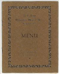 Christmas Menu - U.S. Army Debarkation Hospital No.1