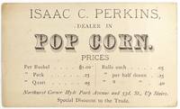 Popcorn Dealer Business Card