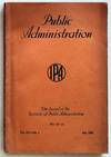 Public Administration. The Journal of the Institute of Public Administration. Volume XIV. Number 3. July 1936