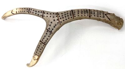 Late 19th Century Cribbage Horn