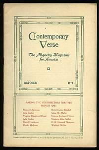 image of Contemporary Verse: October 1919
