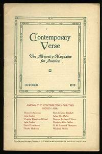 Philadelphia: Charles Wharton Stork, 1919. Softcover. Near Fine. Vol. VIII, no. 4. Near fine in stap...