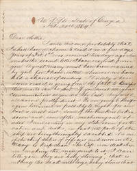 image of THE IRON CLADS IN THE RIVER ARE ABOUT TO MAKE AN ATTACK ON US AND I SHOULD NOT BE SURPRISED IF THE SHOULD BE UPON US SOME STILL DARK NIGHT. . .. WE DON'T MEAN TO RUN AND GIVE UP THE BLOCKADE." Letter from the first African-American graduate of Yale who became the U.S. Navy's only African-American Ship's Surgeon during the Civil War