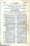 A Catalogue of a Valuable, Cheap, Curious, and Scarce Collection of Books, New and Second-Hand on Sale for Ready Money Only, at the prices affixed to each article, at Cornish's Cheap Book Establishement
