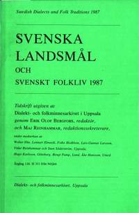 Svenska landsmål och svenskt folkliv 1987.…
