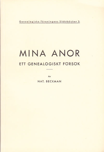 Mina anor. Ett genealogiskt försök.