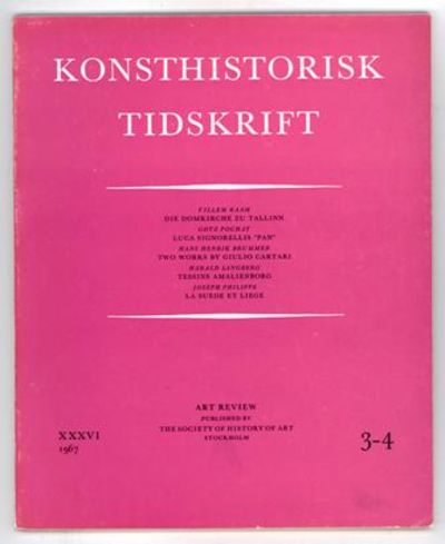 Konsthistorisk tidskrift. Årg. 36 (1967), häfte…