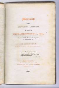 image of Memoirs of the Life, Writings, and Character of the Late Thomas Hinderwell, Esq., Author of "The History and Antiquities of Scarborough, &c" bound with The Fugitive Pieces of Thomas Hinderwell