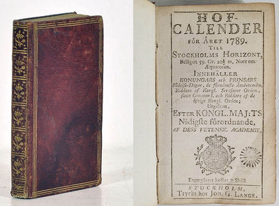 Hof-calender för året 1789 till Stockholms…