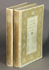 Rara arithmetica. A catalogue of the arithmetics written before the year MDCI with a description of those in the… by David Eugene Smith
- First edition
- 1908
- from Rulon-Miller Books (SKU: 53988)