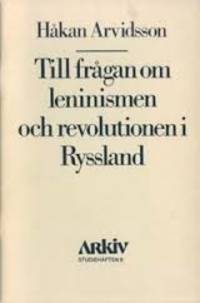 Till frågan om leninismen och revolutionen i…