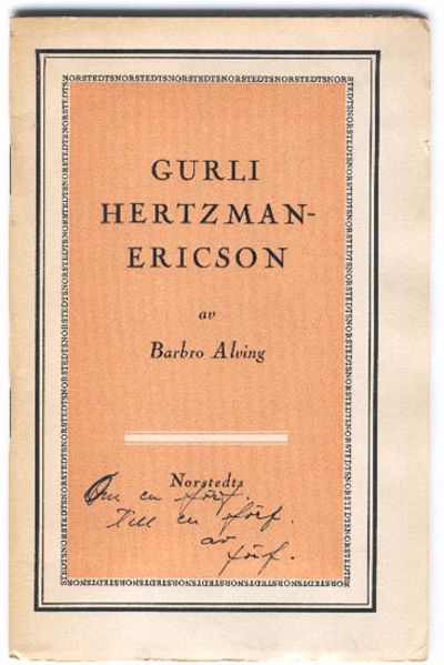 Gurli Hertzman-Ericson.