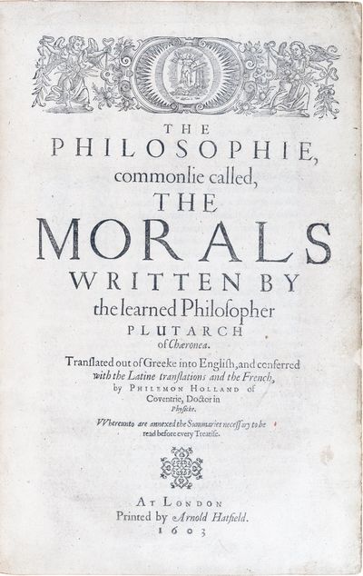 The Philosophie, Commonlie Called, the Morals