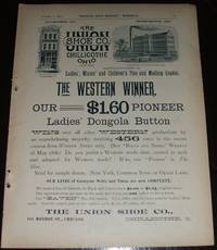 cover of Union Shoe Company 1890 Full Page Illustrated Advertisement