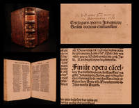 Tercia pars operum Johannis de Gerson doctoris chritianissimi by Johannes de GERSON - Hardcover - 1494 - from Schilb Antiquarian Rare Books (SKU: 6891)