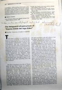 cover of The Vanguard Infrastructure of Poema doble del Iago Eden