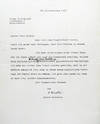 Typed Letter Signed with Autograph Annotation