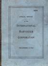 Annual Report of the International Harvester Company 1914