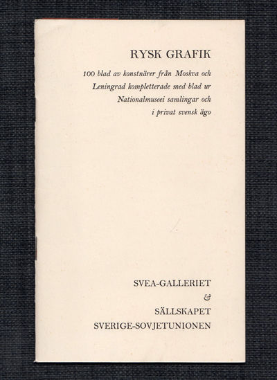 Rysk grafik. 100 blad av konstnärer från Moskva…