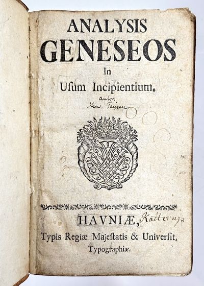 Analysis Geneseos In Usum Incipientium.