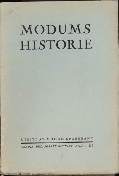 Modums historie. Bind III.1