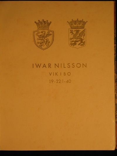 IWAR NILSSON, VIK I BO 19-22/1 - 40. VÄNNER SKREVO OCH FÖRÄRADE BOKEN. (photo 2)