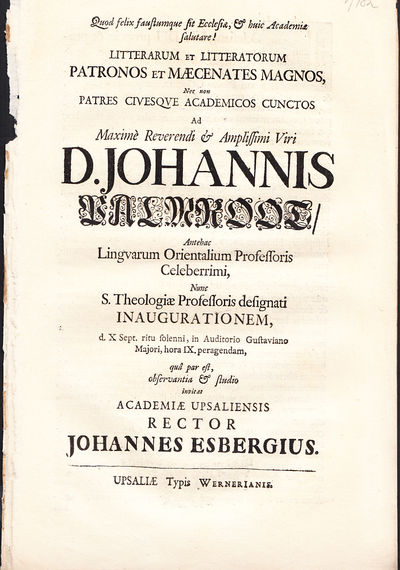 Litterarum et litteratorum patronos et mæcenates…