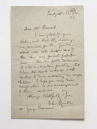 AUTOGRAPH LETTER SIGNED (ALS)