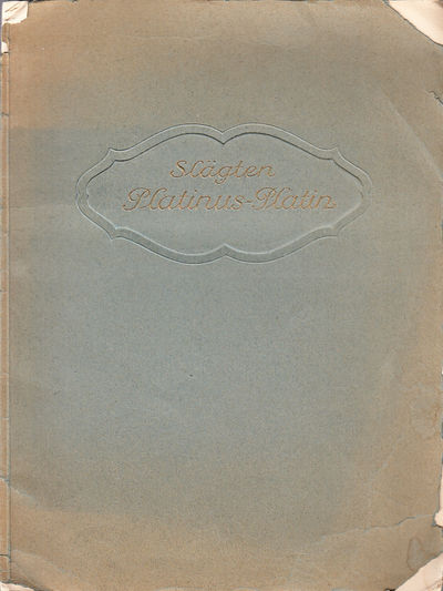Slägten Platin 1546-1915 af H. Söderstéen.…