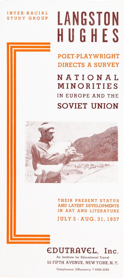Poet-Playwright Directs a Survey [of] National Minorities in Europe and the Soviet Union