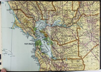 Heald-Menerey's Geographical, Commercial and Recreational Map of California