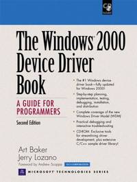 The Windows 2000 Device Driver Book : A Guide for Programmers