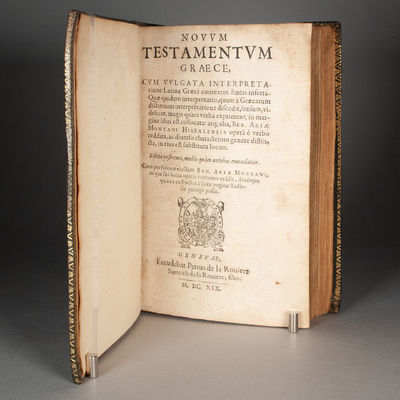 CUSTOM-BUILT TRILINGUAL NEW TESTAMENT...; (photo 1)