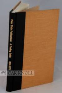 PENN STATE PUBLICATIONS: A FINDING GUIDE, 1855-1975 by Frances and Miriam D. Pierce (editors) Cable - 1976 - from Oak Knoll Books/Oak Knoll Press (SKU: 98461)