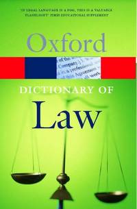 A Dictionary of Law (Oxford Paperback Reference)