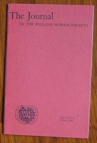 The Journal of the William Morris Society Volume IV Number 4 Winter 1981