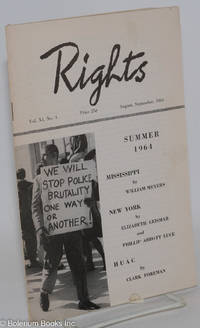 cover of Rights, vol. 11, no. 4, August-September, 1964