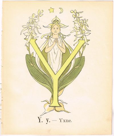 Prinsarnes Blomsteralfabet. Y. y. – Yxne.