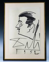 Salvador Dali Signed Drawing. by Dali, Salvador - 1952