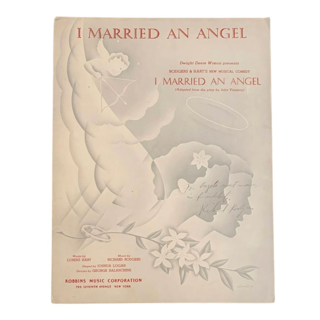 I married an Angel [Sheet Music Inscribed by Rodge