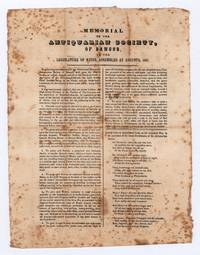 Memorial of the Antiquarian Society, of Bangor, to the Legislature of Maine, Assembled at Augusta, 1847