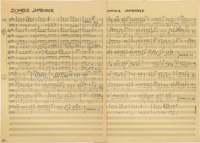 Zombie Jamboree" Manuscript