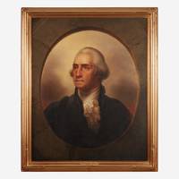 “George Washington, Patriae Pater” Rembrandt Peale Original Oil Painting.