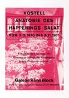 Exhibition card: Vostell: Anatomie des Happenings Salat (6 November-8 December 1971)