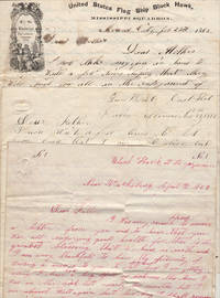 THE FLEET ARE NEAR READY TO GIVE VICKSBURG A TRY.&quot; A significant archive of letters and ephemera from a Civil War gunboat sailor who served on Commodore Porter&#039;s flagship and participated in the siege of Vicksburg and the Red River Campaign by Thomas Dennis Allen Briggs - 1865